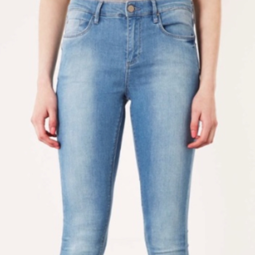 Topshop Leigh Petite Moto Jean